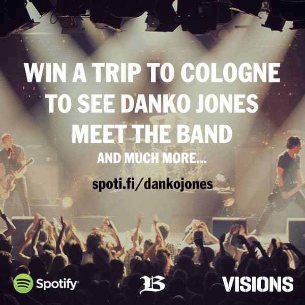 Win a trip to Cologne to see us play and meet us back stage